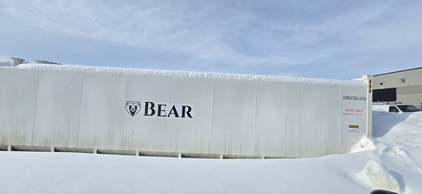 Bear 71,720 litre tank ready for delivery
